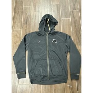 Nike Fit Therma Army Black Knights Full Zip Hoodie Mens Large Dark Gray